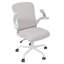 Swivel Office Chair With Lumbar Support, Adjustable Fabric Computer Chair With Flip-Up Armrest-455246728