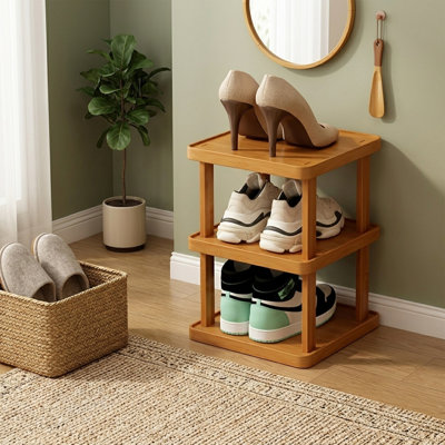 Expandable Folding Shoe Rack, No Installation Required