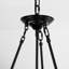 Lustre tambour en bois naturel et métal noir 3 lumières Fortun-720784735