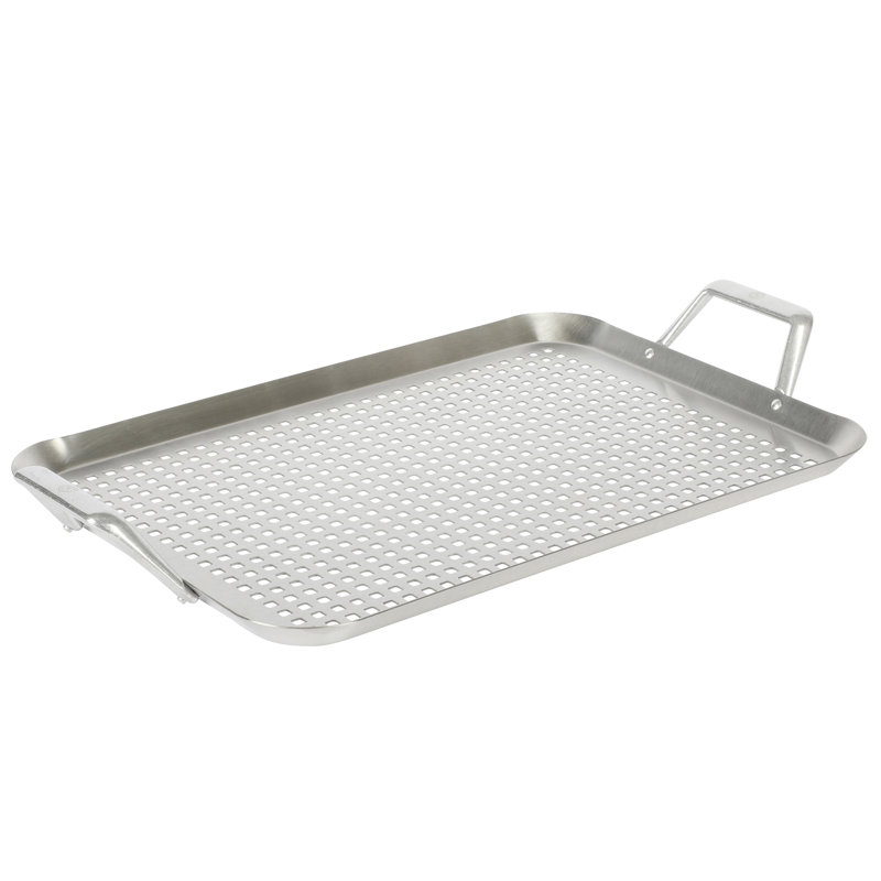 Amber 17in x 12in Silver Cast Aluminum BBQ Grill Topper