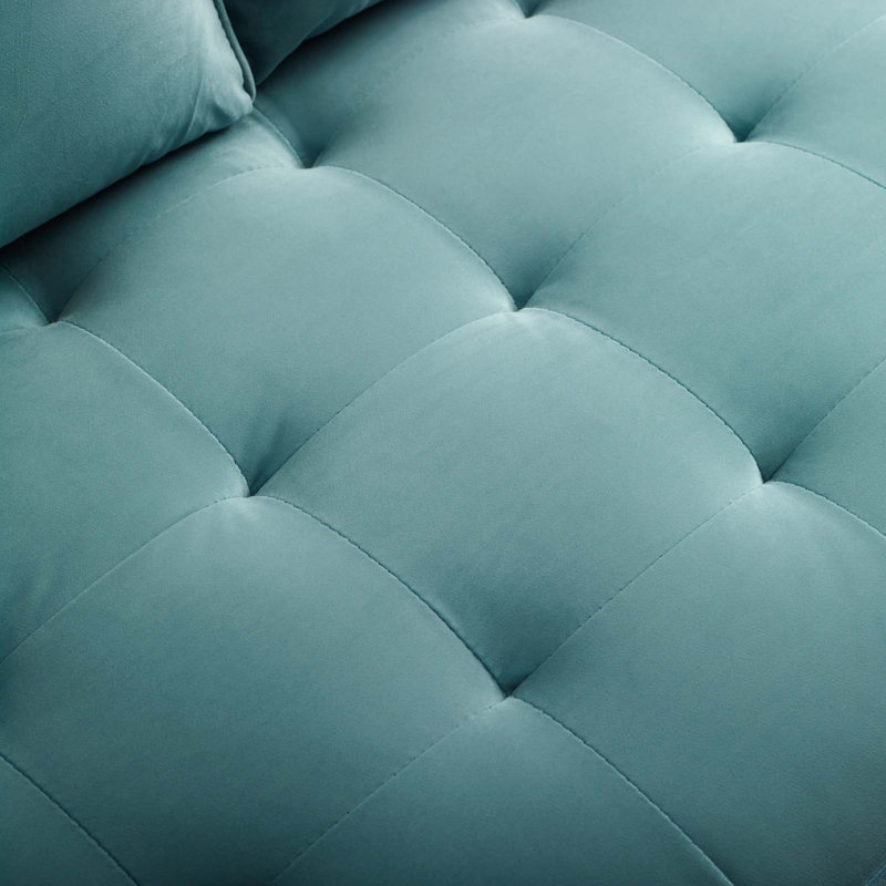 Valour Performance Velvet Loveseat, Mint