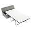 Lit simple gris foncé avec matelas et refroidissement du tissu-1279113763