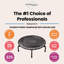 JumpSport 550f PRO Indoor Lightweight 44 Inch Folding Fitness Trampoline, Black