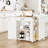 Aquisha 33.8" Rolling Kitchen Island with Power Outlet-823949236