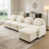 Beige White+4Seat+1Ottoman
