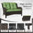 Anahit Outdoor Wicker Loveseat with Cushions-348002954