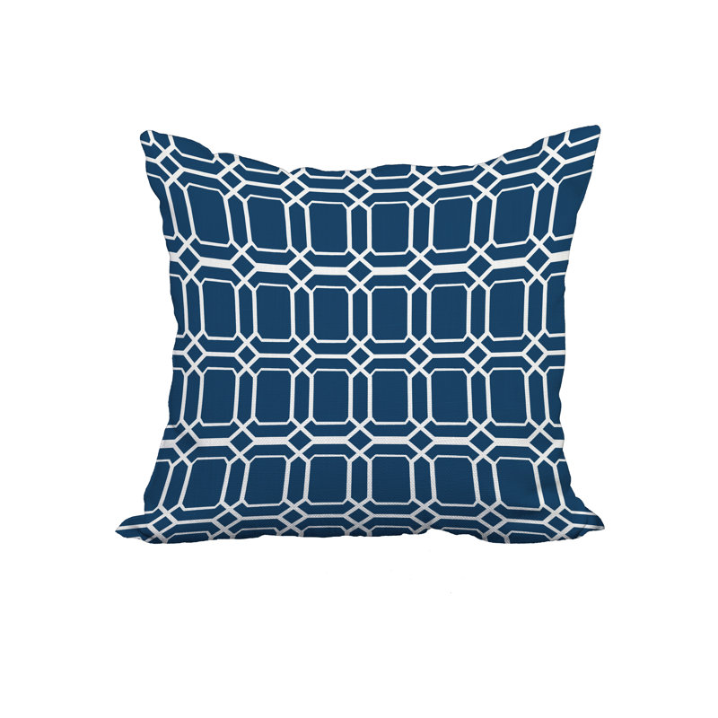  Housse de coussin carré et insert, 18 po x 18 po, Bleu