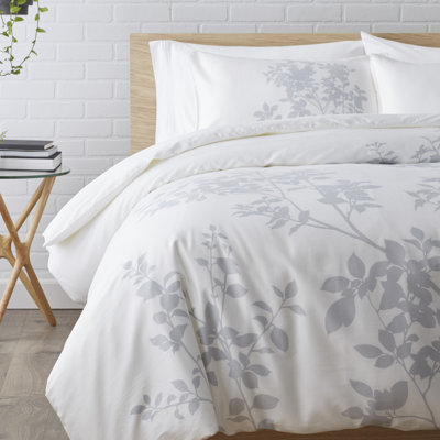Silent Woods Modern & Contemporary Cotton Floral Duvet Cover
