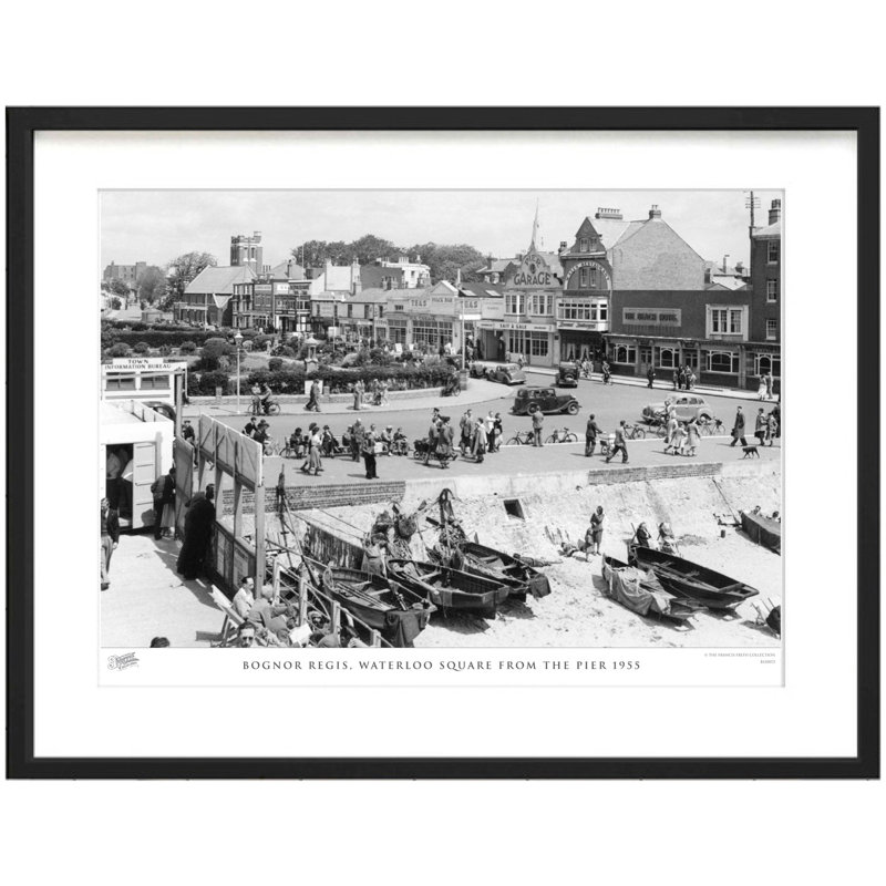 Bognor Regis, Waterloo Square from the Pier 1955 1 Piece Single Picture Frame Wall Art, 60cm H x 80cm W x 2.3cm D
