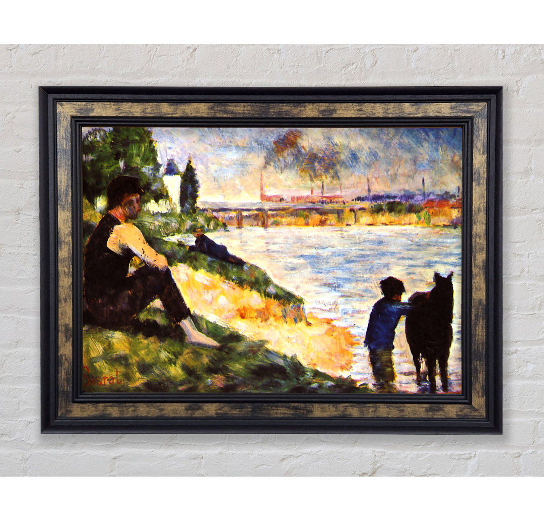 Seurat Junge mit Pferd - Druck