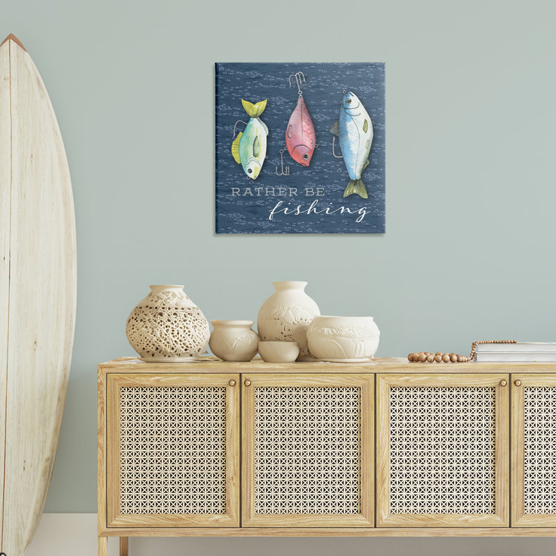 «Rather Be Fishing Bait», art mural par Holly Thomas Stein, H 30 po x l 30 po