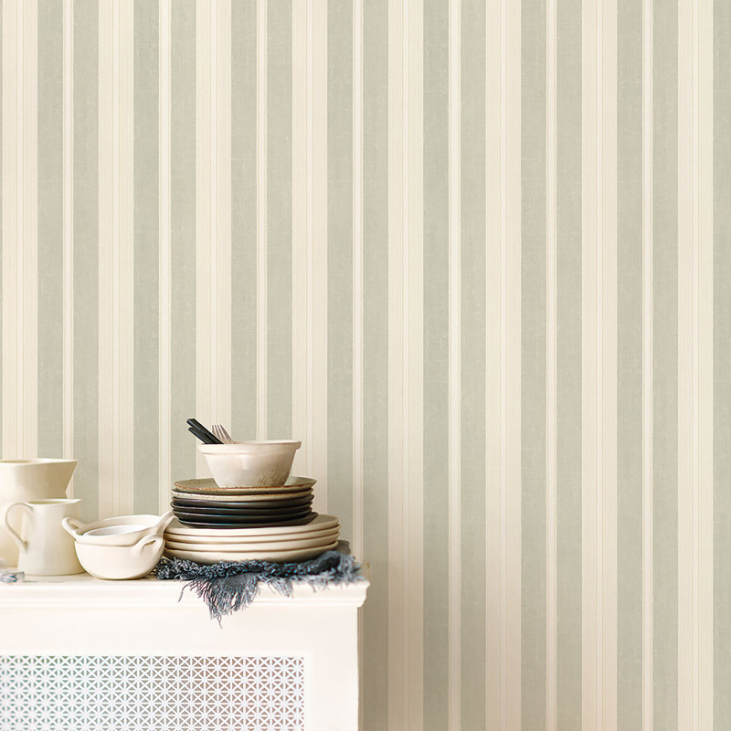 Dristy 10m x 52.8cm Matte Wallpaper Roll, Green/Ochre