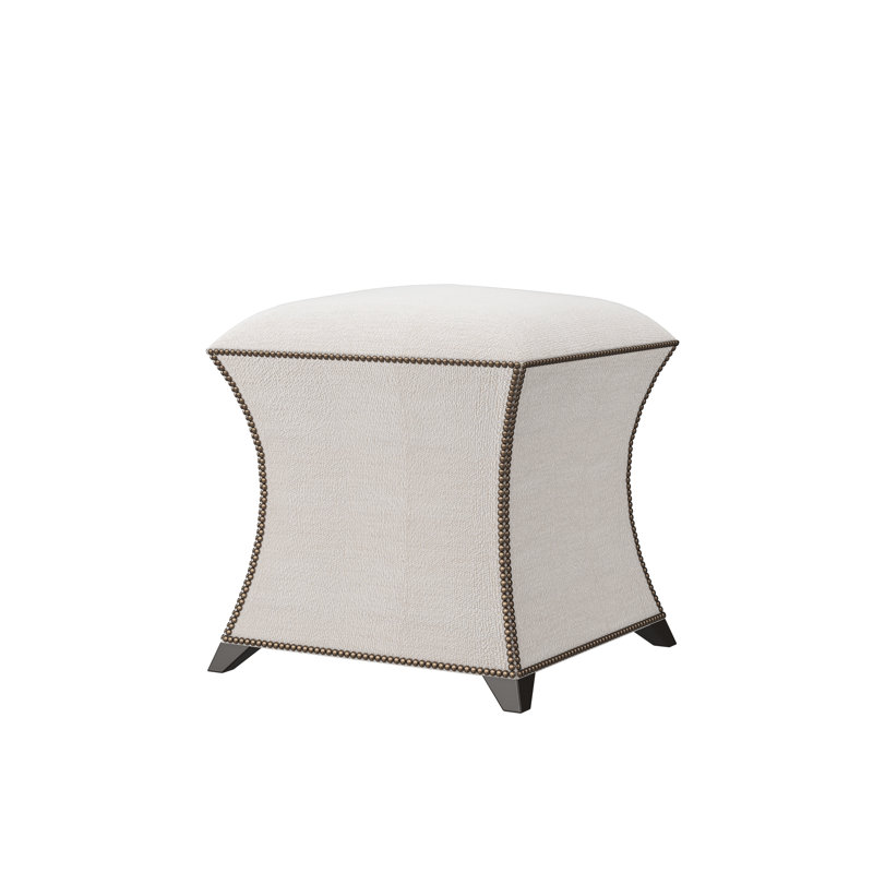 Hayes Square Ottoman, Espresso, Merino Pearl (Performance fabric) 1360-91