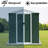 6Ftx4ft Garden Shed With Apex Roof, Aluminum Alloy Construction, And Sliding Door For Storing Tools Metal Frame, Accessories-125768970