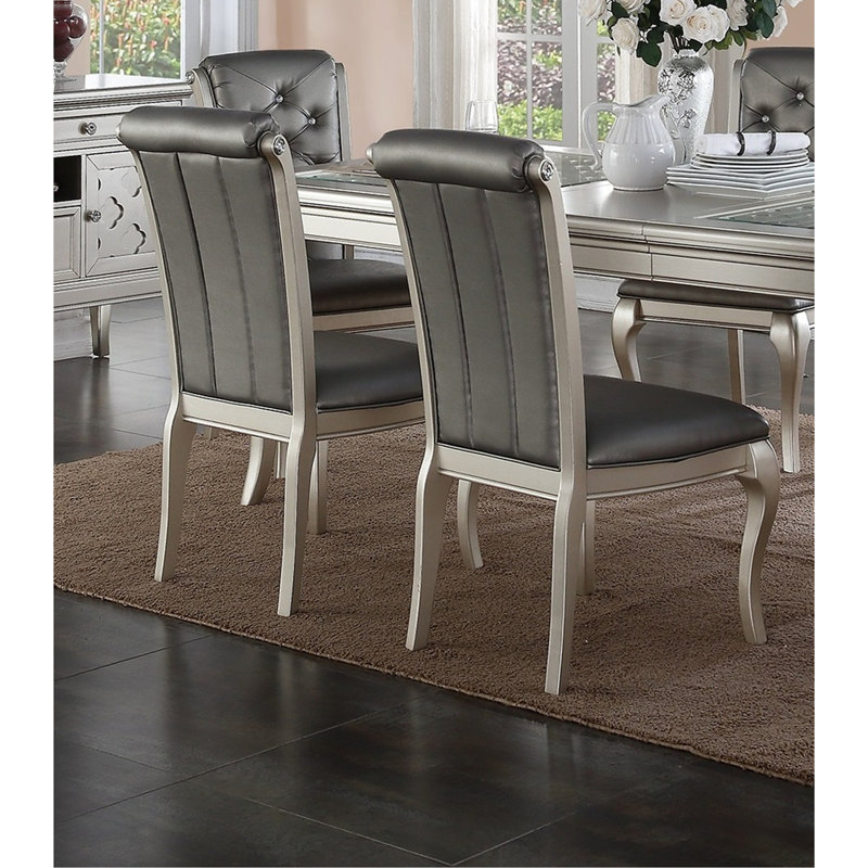 7pc Dining Table 6x Side Chairs