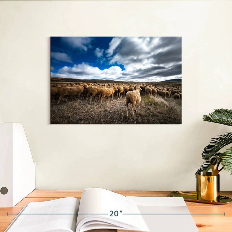 Brampt Soria Sheep Flock, 8" H x 12" W
