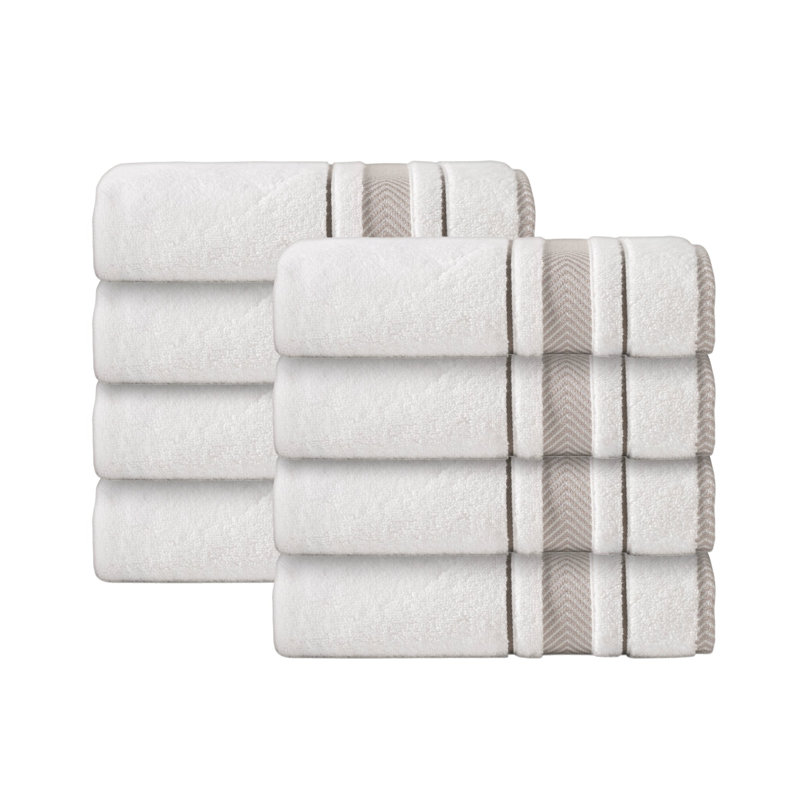 Ensemble de serviettes en coton Harleigh, Crème