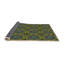 Tapis vert/brun à motifs-1065385989