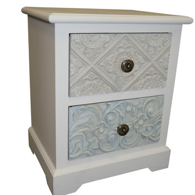 Glazer 42cm W Solid Wood Bedside Table