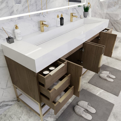 Ensemble de meuble-lavabo double 71 po Ridley