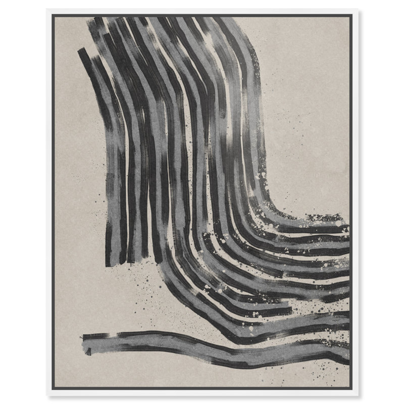 Broken Space Canvas Abstract Print by Oliver Gal, Black Frame, 16 x 20, 17"H x 21"W, White Floater Frame
