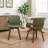 Dundrod Faux Leather Upholstered Swivel Dining Armchair-123200762