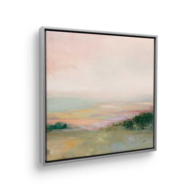 Vallée sombre et brillante, Impression encadrée sans passe-partout, Argent, H 12 po x l 12 po x P 1,25 po