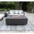 Andes 22'' H x 66'' W Concrete Propane Outdoor Fire Pit Table Hideaway Tank Holder with Lava Rocks-91099072