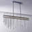 Piovere 1 LT Chrome/Clear Linear Pendant Allegri