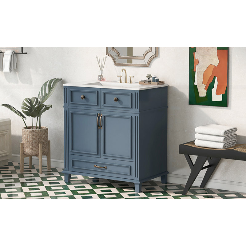 Meuble-lavabo 30 po avec lavabo en céramique