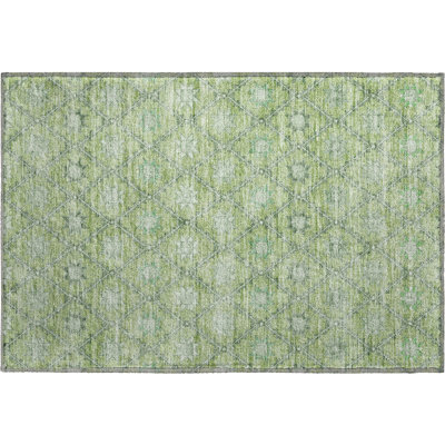 Premium Machine Washable Crestover AMF1858 Lattice Rug