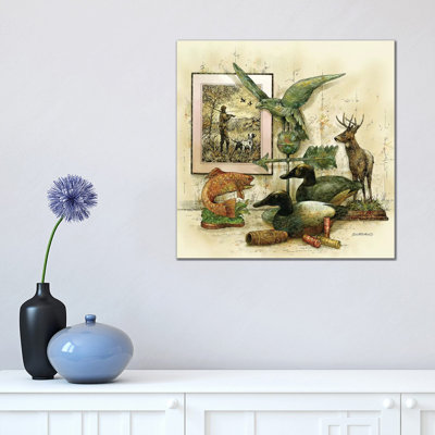 The Sportsman's Bench - Wrapped Canvas Print