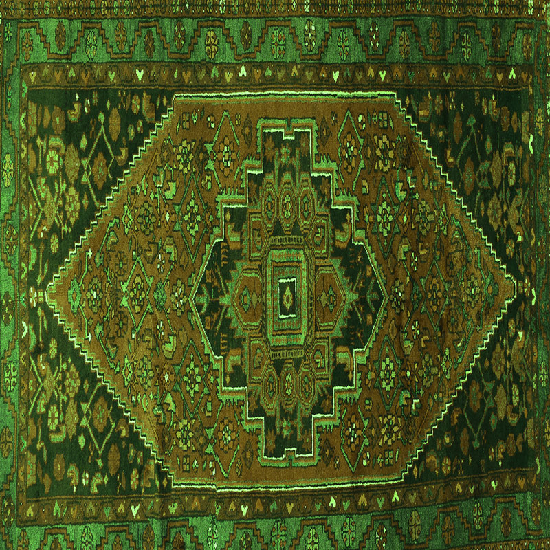 Performance Oriental Indoor Rug, Square 3'