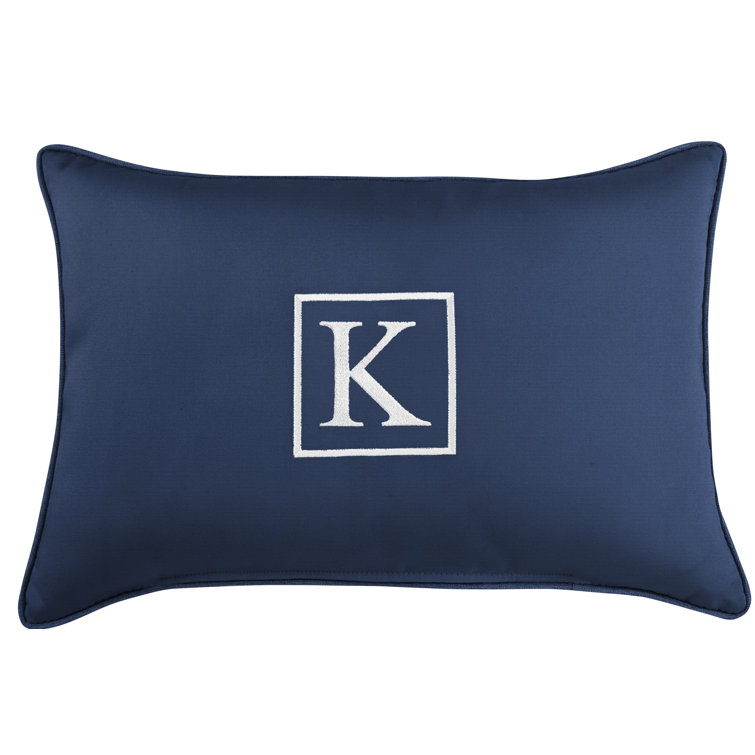 Kerrell Embroidered Sunbrella® Indoor/Outdoor Throw Pillow