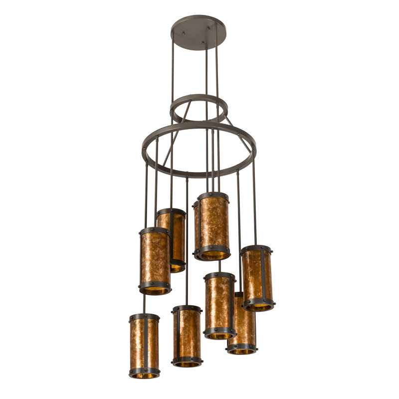 Lustre géométrique 9 lumières unique Erithon