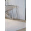 Abstract Clear Glass Console Table