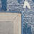Ikat Hand Tufted Wool/Cotton Ikat Rug in Blue/Ivory-437803762