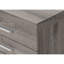 Classeur contemporain avec rangement à roulettes, taupe, bureau moderne, tiroirs, stratifié taupe, finition