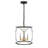 Teronica 4 - Light Matte Black Caged Pendant
