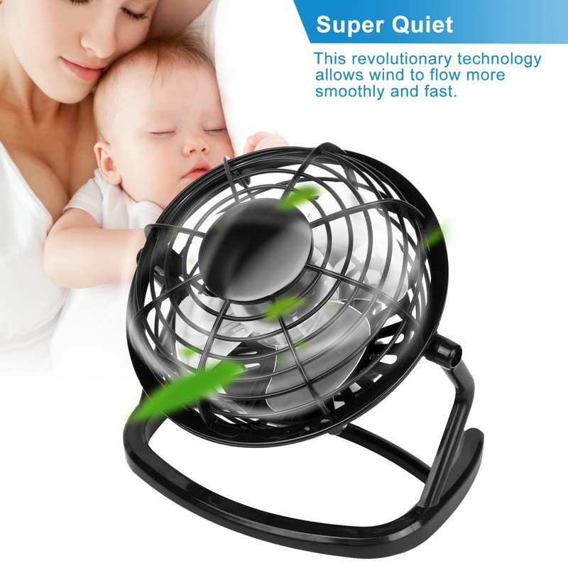 Personal USB Fan, Noir