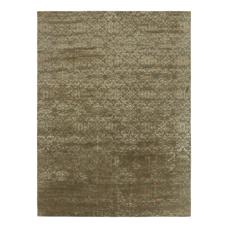 One-of-a-Kind Rectangle 9' X 12' Hand Knotted Area Rug