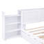 Lit plateforme avec rangement et tablettes gigognes