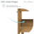 Bron 36" Freestanding Bathroom Vanity in Golden Oak with Sink Top-105680447-121538969-121538968