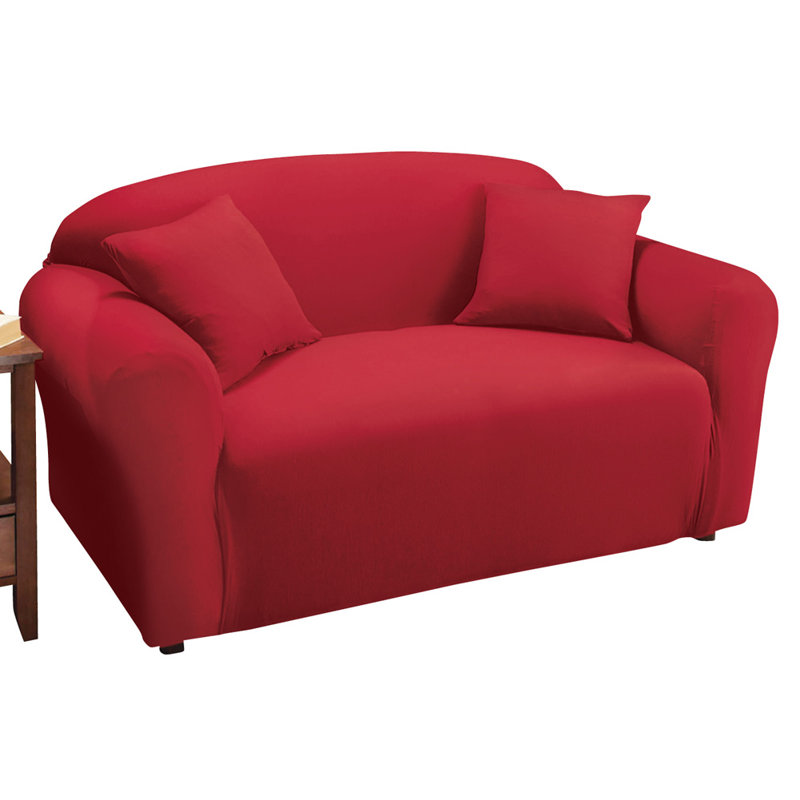 Housse pour causeuse à coussin en T, Rouge