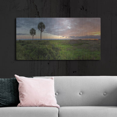 Latitude Run® 'Prairie Sunrise' by H.J. Herrera, Metal Wall Art