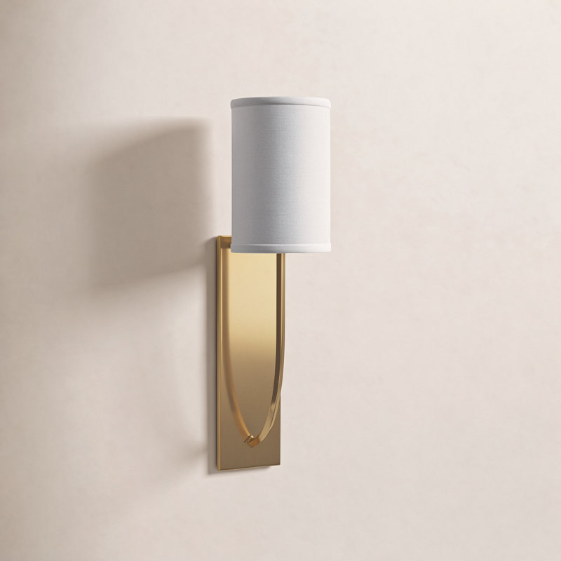 Colton 1 - Light Armed Sconce, Aged Brass