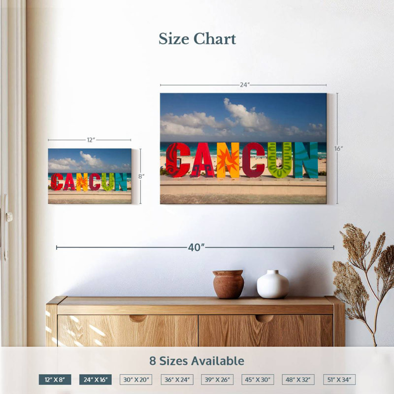 Signe Nicci Cancun, H 16 po x l 24 po