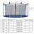 Gymax 72'' Polyethylene Plastic Replacement Safety Net Compatible With 12' Round Trampoline-66325216