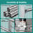 Flip-Up Stainless Steel Bathroom Grab Bar With Toilet Paper Holder Wall Mounted For Elderly Or Disabled Assistance-126537410