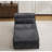 Compression Mahjong Sofa,Convertible Floor Sofa Bed,DIY Boneless Modular Sectional Sofa,No Assembly Required,Circle Fleece Fabric,Oversized Single Seater With 1 Pillow And 1 Ottoman,Darkgrey-2067408427